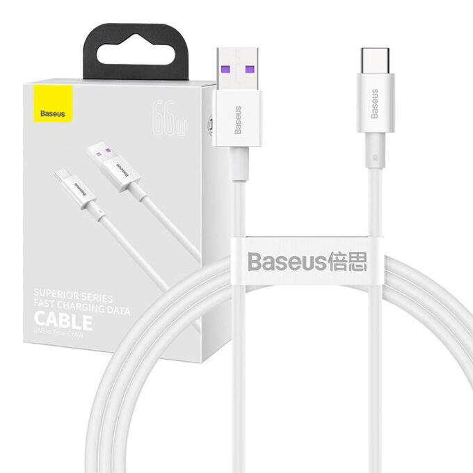 Кабел BASEUS USB-A - Type-C, 1м, 66W, Superior S - Image 20