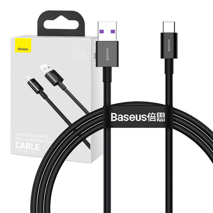 Кабел BASEUS USB-A - Type-C, 1м, 66W, Superior S - Image 19