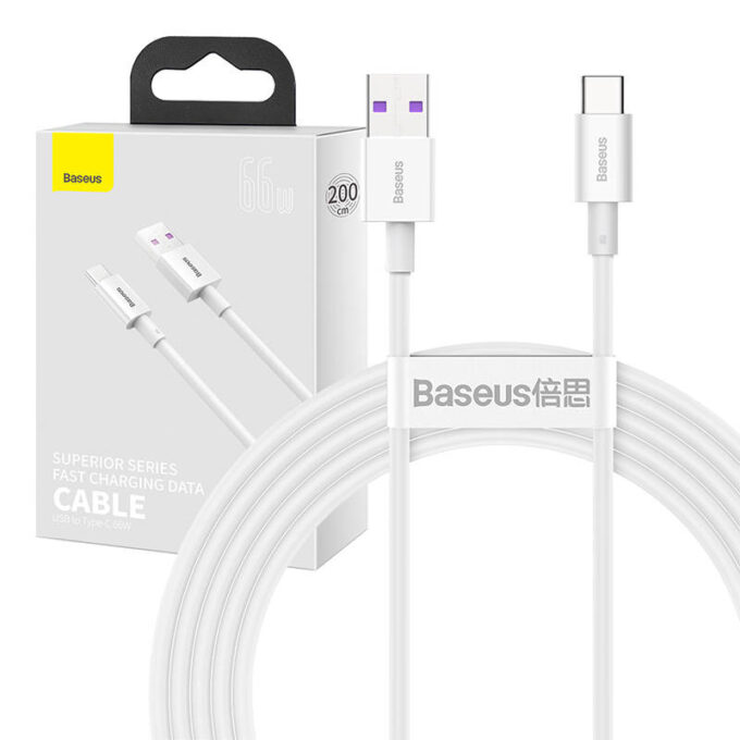 Кабел BASEUS USB-A - Type-C, 2м, 66W, Superior S - Image 22