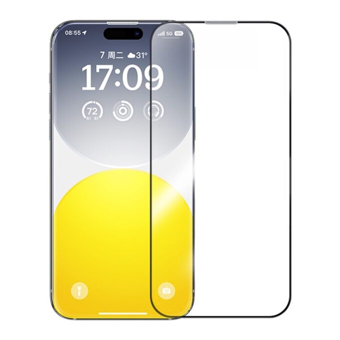 Стъклен протектор Baseus Corning Series HD за Apple iPhone 15 Pro, Easy-fix (P60012219201-02)