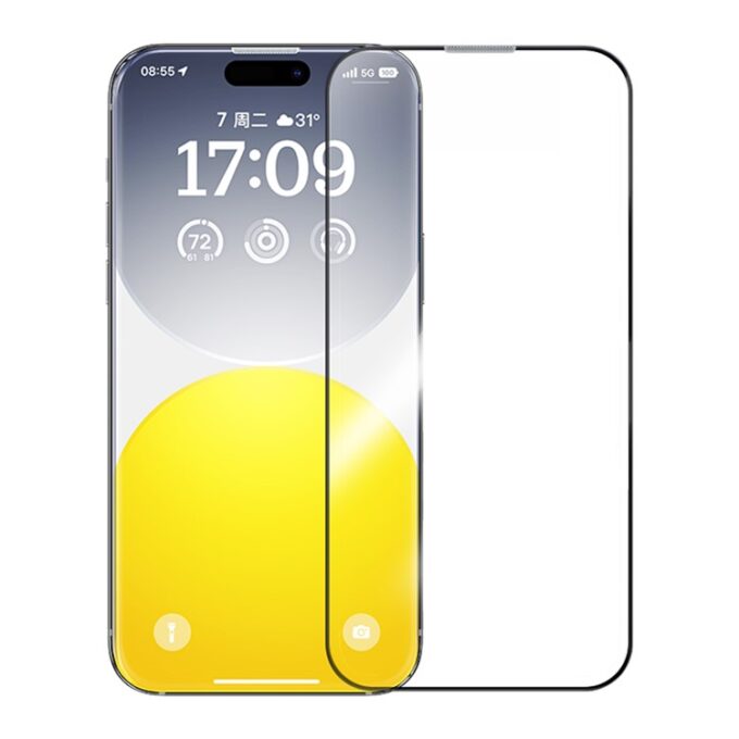 Стъклен протектор Baseus Crystal Ceramic за Apple iPhone 15 Pro Max, Easy-fix (P6001205M201-03)