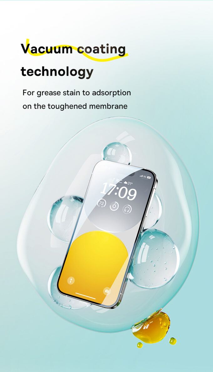 Стъклен протектор Baseus Crystal Ceramic за Apple iPhone 15 Pro, SET 2 броя (P6001205Q201-05) - Image 7