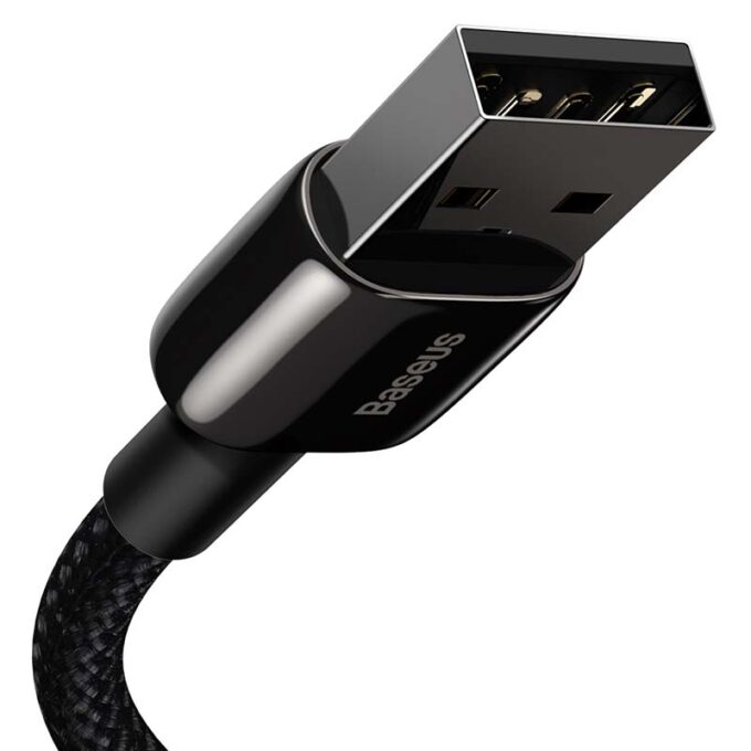 Кабел BASEUS USB-A - Lightning, 2м,2.4А, Tungsten Gold, (CALWJ-A01) - Image 2