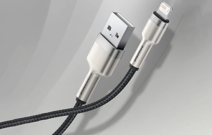 Кабел BASEUS USB-A - Lightning, 1м,2.4A, CAFULE - Image 13