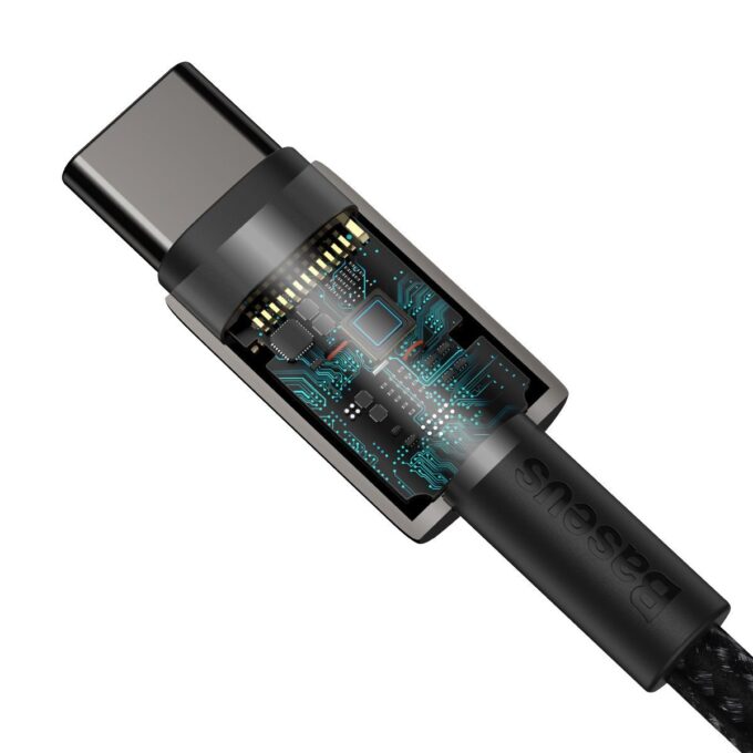 Кабел BASEUS Type-C - Type-C, 100W, Tungsten Gold - Image 5