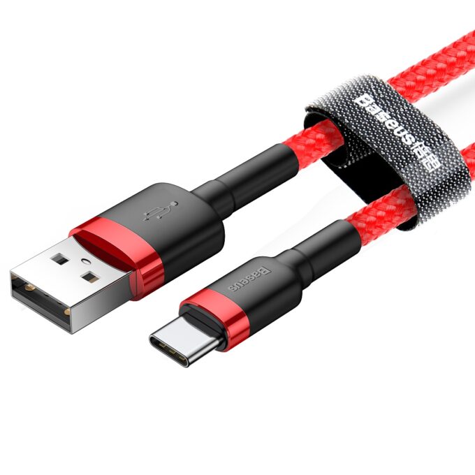 Кабел BASEUS USB-A - Type-C, 0.5м, 3A, CAFULE - Image 10