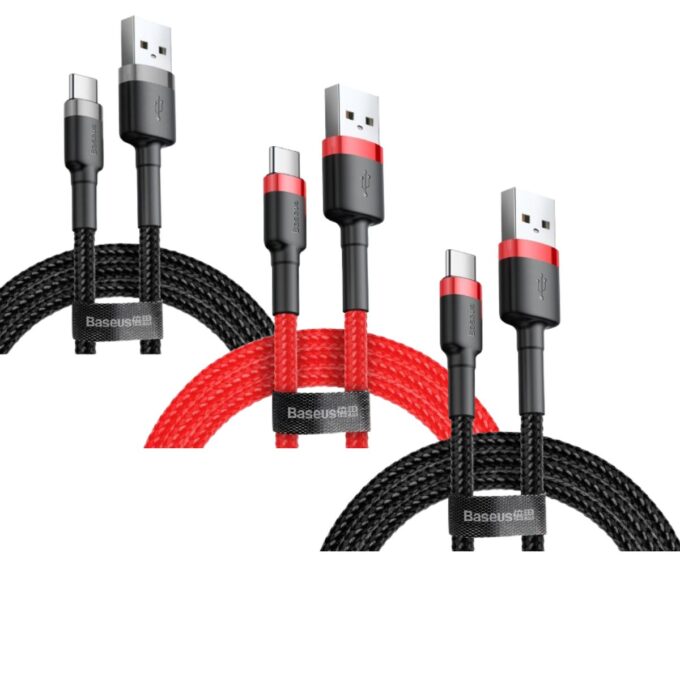 Кабел BASEUS USB-A - Type-C, 0.5м, 3A, CAFULE