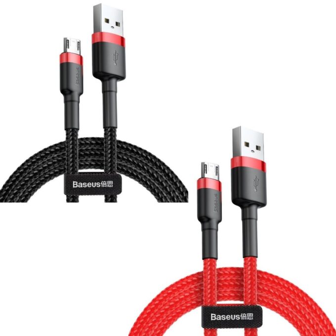 Кабел BASEUS USB-A - Micro USB, 2м, 1.5A CAFULE