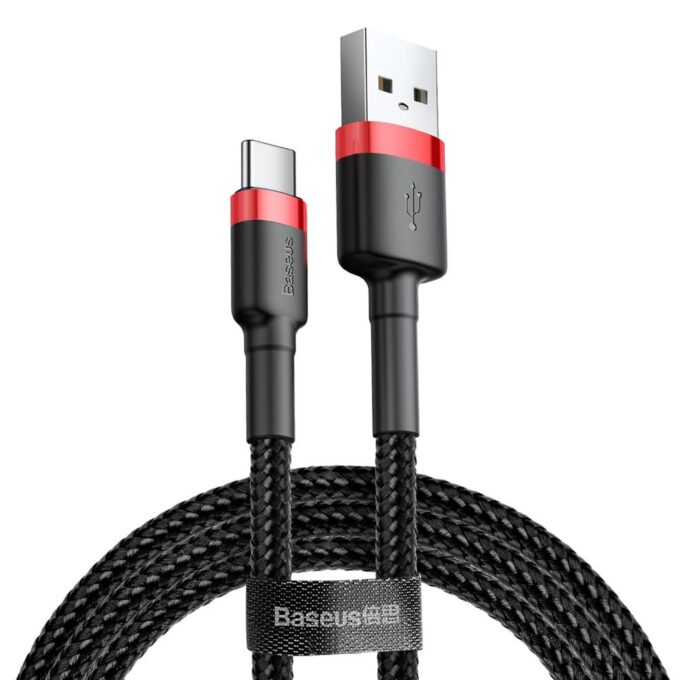 Кабел BASEUS USB-A - Type-C, 3м, 2A, CAFULE - Image 3