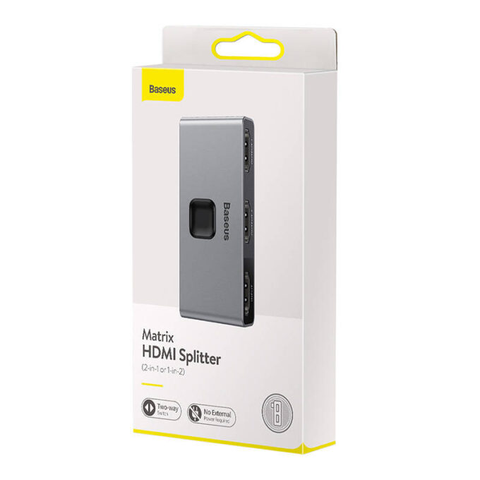 Сплитер Baseus Matrix 2в1, 3 x HDMI (CAHUB-BC0G) - Image 6