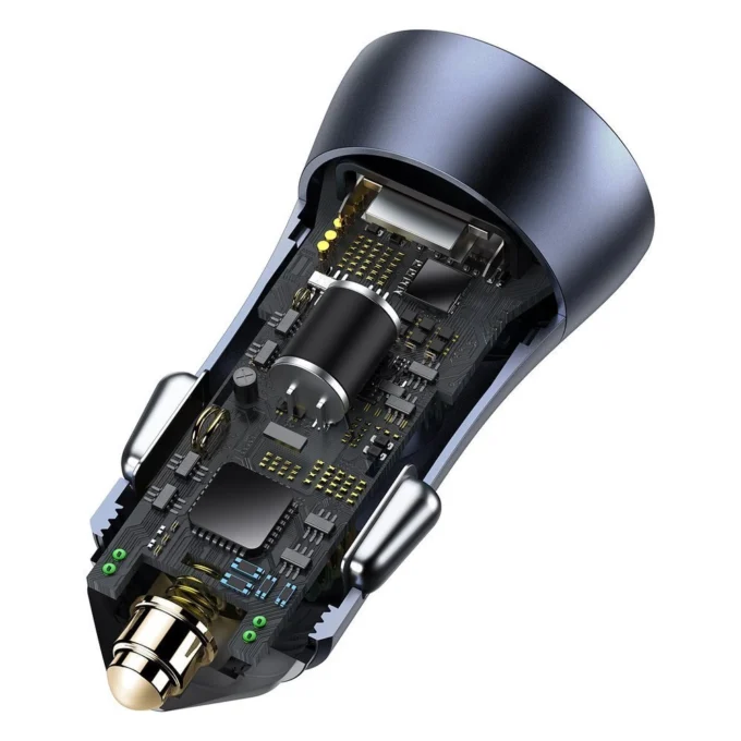 Зарядно за автомобил 12V BASEUS 40W, 2xUSB-A, Golden Contactor Pro (TZCCJD-A0G) - Image 5