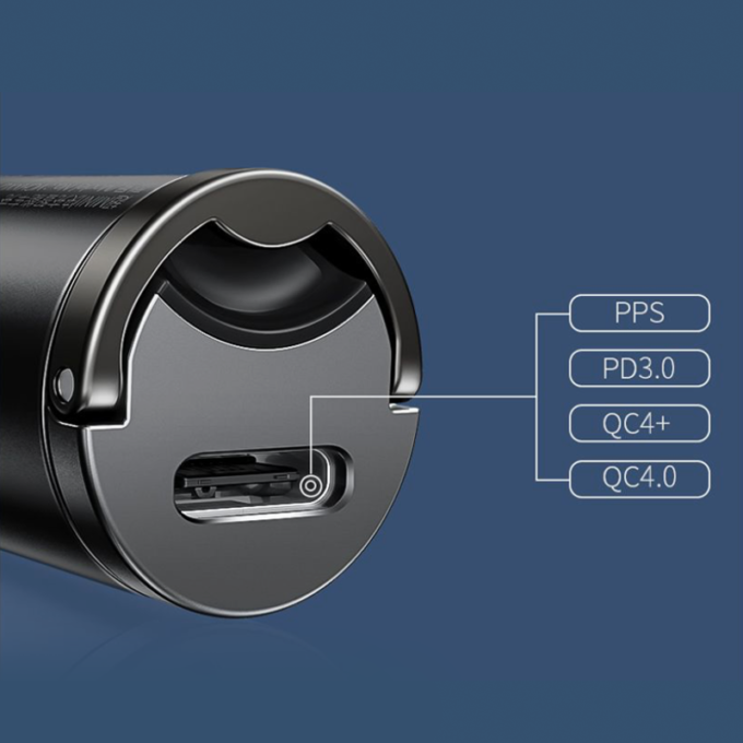 Зарядно за автомобил 12V BASEUS 30W, USB-C Tiny Star Mini (VCHX-B0G) - Image 9