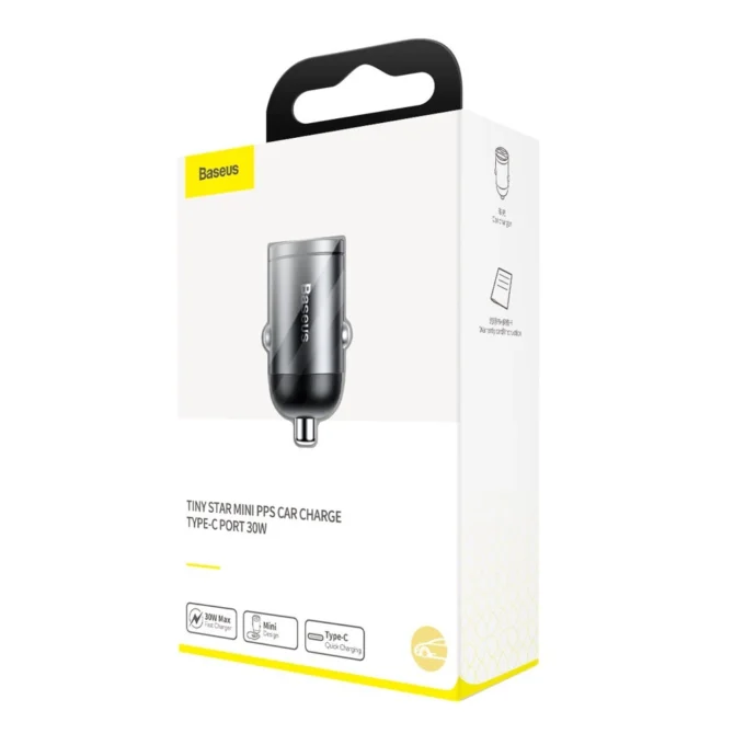 Зарядно за автомобил 12V BASEUS 30W, USB-C Tiny Star Mini (VCHX-B0G) - Image 7