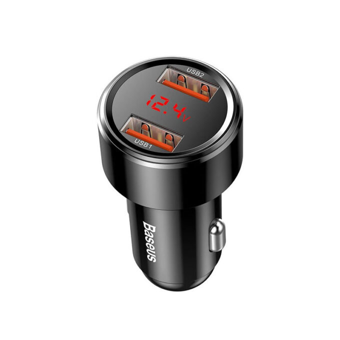 Зарядно за автомобил 12V BASEUS 45W, 2xUSB-A Magic Series (CCMLC20A-01) - Image 2