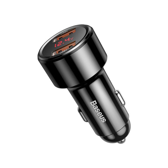 Зарядно за автомобил 12V BASEUS 45W, 2xUSB-A Magic Series (CCMLC20A-01) - Image 3