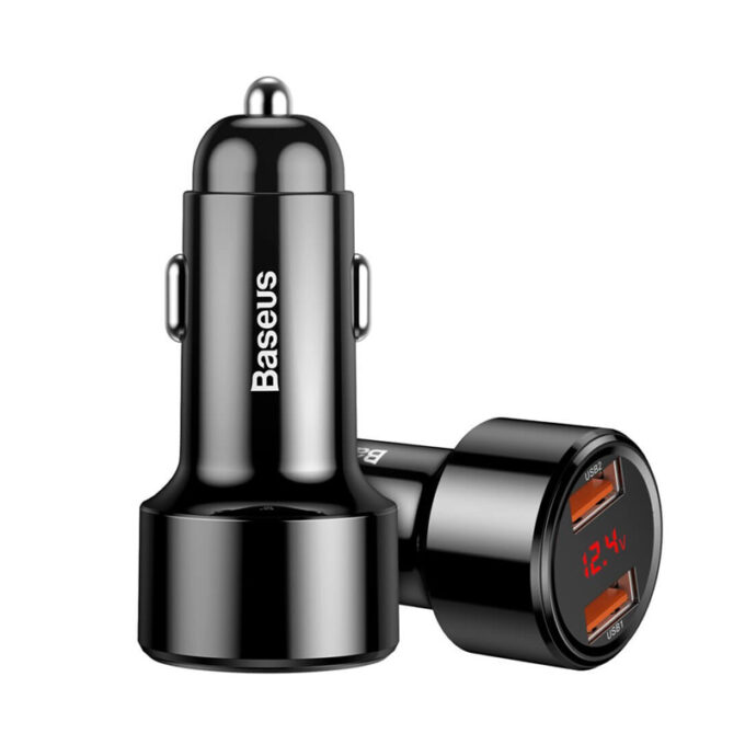 Зарядно за автомобил 12V BASEUS 45W, 2xUSB-A Magic Series (CCMLC20A-01) - Image 4