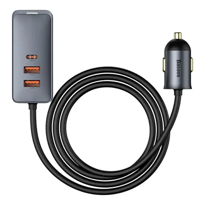 Зарядно за автомобил 12V BASEUS 120W, 3xUSB-A, USB-C, Share Together PPS multi-port (CCBT-B0G) - Image 6