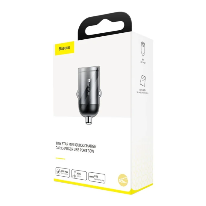 Зарядно за автомобил 12V BASEUS 30W, USB-A Tiny Star Mini (VCHX-A0G) - Image 7