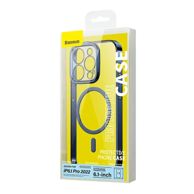 Калъф + стъклен протектор BASEUS Glitter MagSafe за Apple iPhone 14 Pro, SET - Image 7