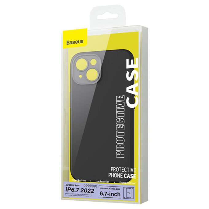 Калъф + стъклен протектор BASEUS Liquid Gel MagSafe за Apple iPhone 14 Plus, SET - Image 13