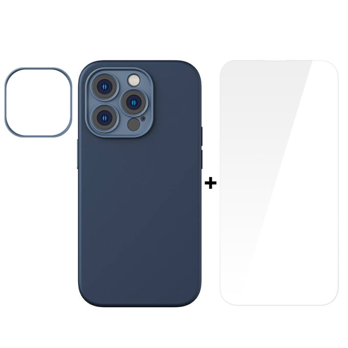 Калъф + стъклен протектор BASEUS Liquid Gel за Apple iPhone 14 Pro Max, SET (ARYT001903)