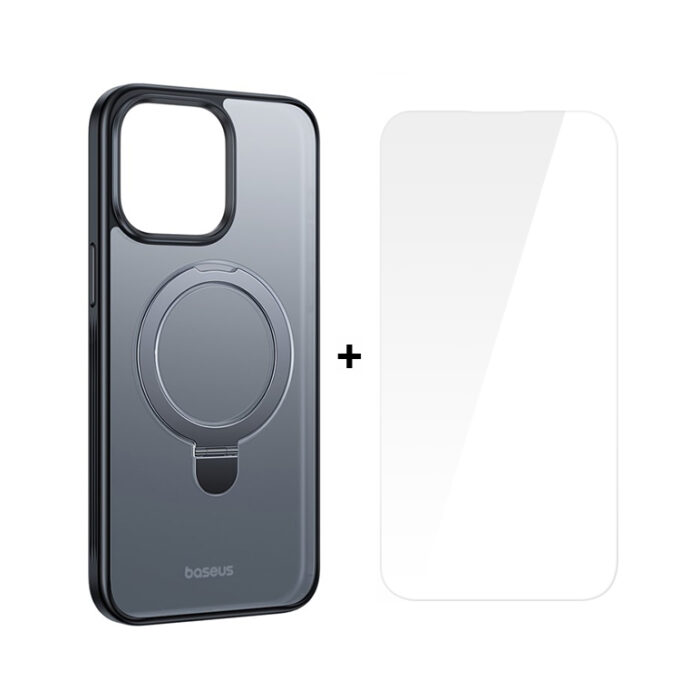 Калъф + стъклен протектор Baseus Sky Ring MagSafe за Apple iPhone 15 Pro - Image 5