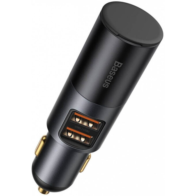 Зарядно за автомобил 12V BASEUS 120W, 2xUSB-A + извод за запалка, Cigarette Lighter Expansion (CCBT-D0G) - Image 3