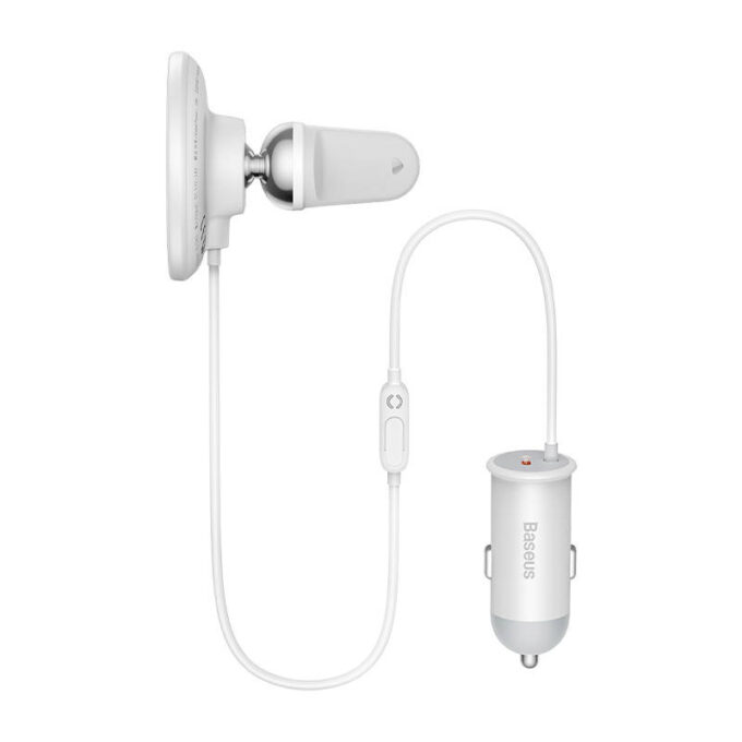 Холдер + зарядно за автомобил 2в1 BASEUS 40W CW01, Wireless (SUCX040102) - Image 2