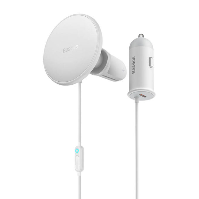 Холдер + зарядно за автомобил 2в1 BASEUS 40W CW01, Wireless (SUCX040102)