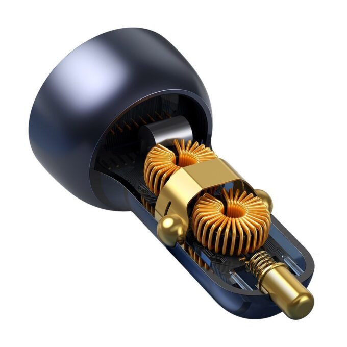 Зарядно за автомобил 12V BASEUS 65W, USB-A, USB-C + кабел Type-C - Type-C 100W (TZCCKX-0G) - Image 6