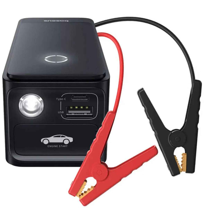 Стартер за автомобил и външна батерия Baseus Super Energy Alpha Starter - 6 000 mAh, 600A + фенер (C00259200121-00)