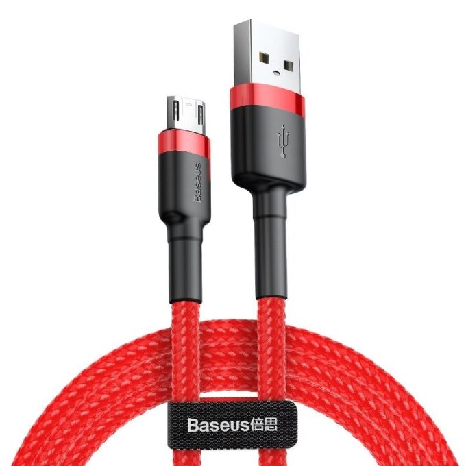 Кабел BASEUS USB-A - Micro USB, 2м, 1.5A CAFULE - Image 2
