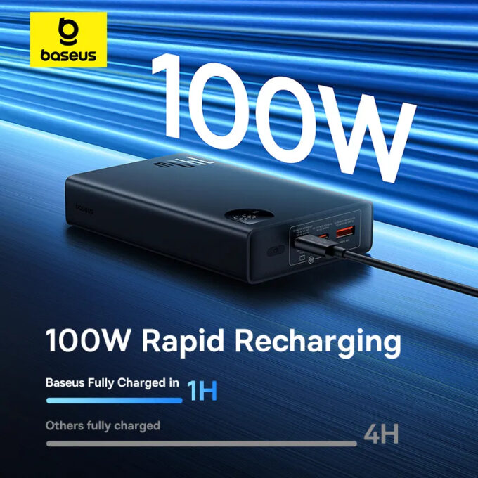 Външна батерия Baseus Adaman Digital Display 24000mAh, 140W (P10021508113-00) - Image 8