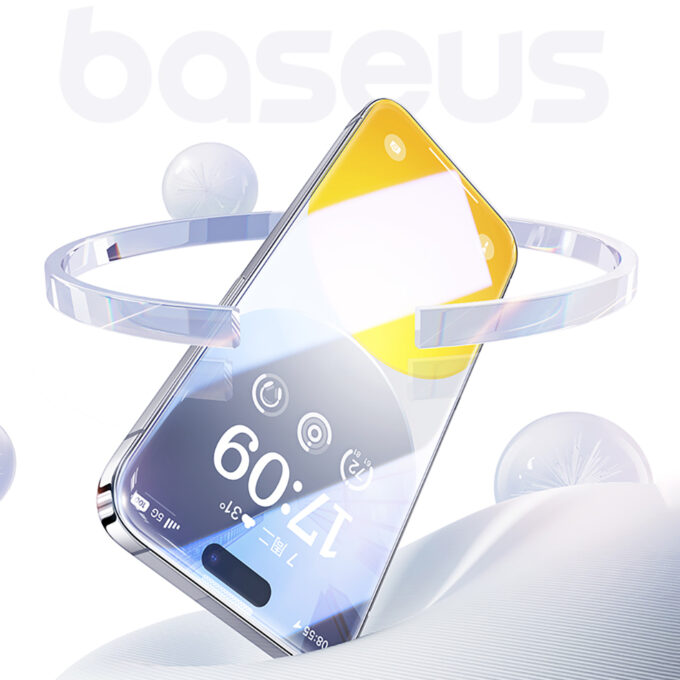 Стъклен протектор Baseus Crystal Diamond за Apple iPhone 15 Pro Max (P6001500D201-03) - Image 3