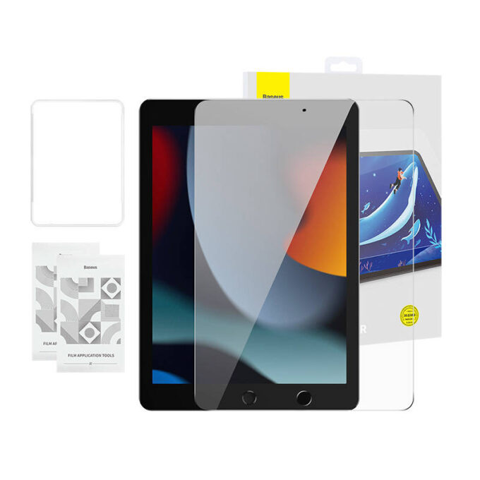 Стъклен протектор BASEUS Crystal за iPad Air3 10,2", SET 2бр. (SGJC070802) - Image 2