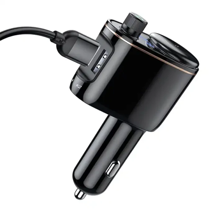 Трансмитер Baseus MP3 Wireless, 2xUSB-A, 12V сокет, T-typed Locomotive S-06 (CCHC000001) - Image 4