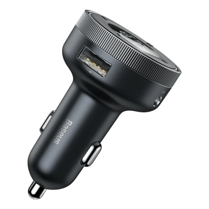 Трансмитер Baseus MP3 Wireless, 2xUSB-A, AUX, Micro SD, Enjoy Car (CCLH-01) - Image 6