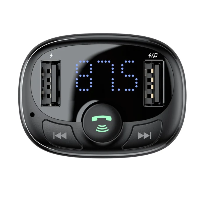 Трансмитер Baseus MP3 Wireless, 2xUSB-A, Micro SD, T-typed S-09A (CCMT000001) - Image 2