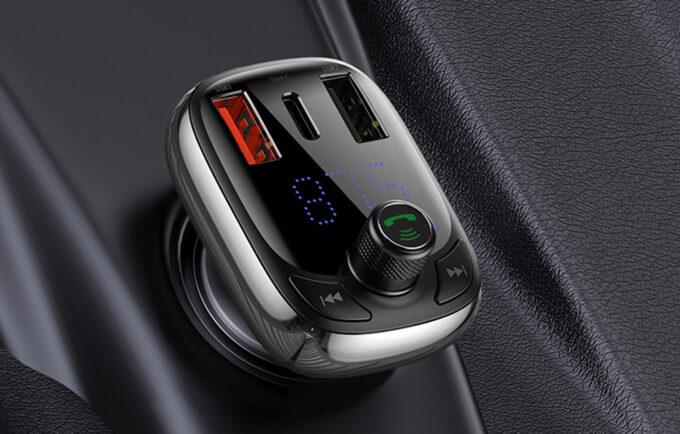 Трансмитер Baseus MP3 Wireless, 2xUSB-A, USB-C, Micro SD, T-typed S-13 (CCMT000101) - Image 8