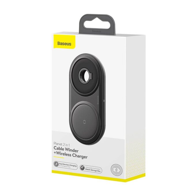 Безжично зарядно 220V Baseus Wireless 10W + Adapter 24W, Planet 2в1 (WXPL-B01) - Image 4
