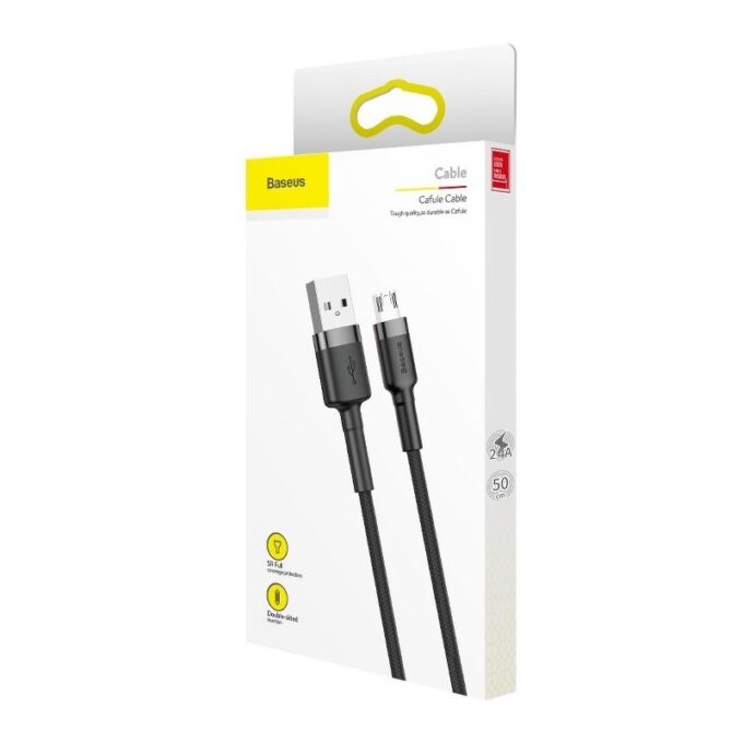 Кабел BASEUS USB-A - Micro USB, 1м, 2.4A CAFULE - Image 14