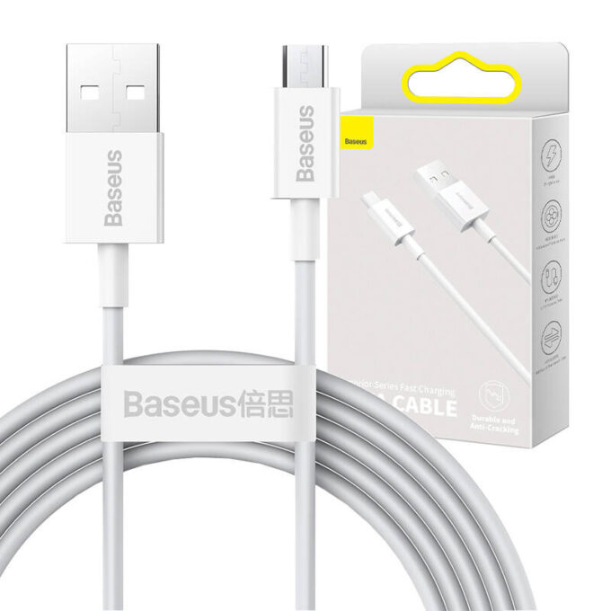 Кабел BASEUS USB-A - Micro USB, 2м, 2A Superior - Image 6