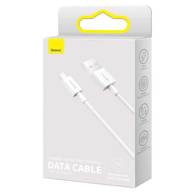 Кабел BASEUS USB-A - Micro USB, 2м, 2A Superior - Image 7
