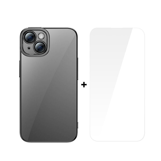 Калъф + стъклен протектор BASEUS Glitter за Apple iPhone 14 Plus, SET - Image 2