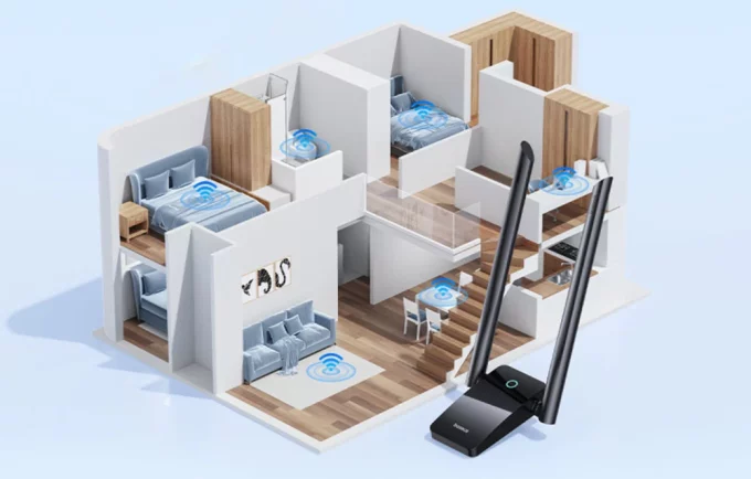 WiFi адаптер Baseus FastJoy Series 1300Mbps (B01317600111-05) - Image 7