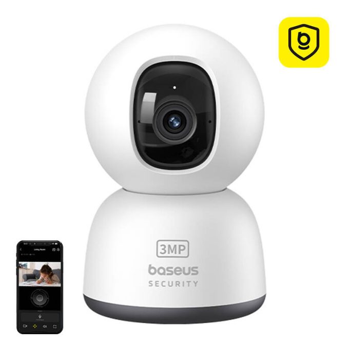 Интелигентна вътрешна камера за видеонаблюдение Baseus Security P1 Lite Indoor Camera 2K - (S0TV002132) - Image 2