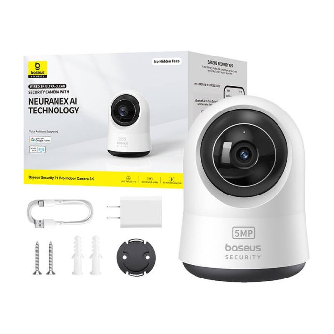 Интелигентна вътрешна камера за видеонаблюдение Baseus Security P1 Pro Indoor Camera 3K - (S0TV022132) - Image 9