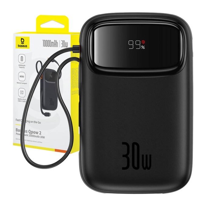 Външна батерия Baseus Qpow 2, 10000mAh, 30W - Image 30