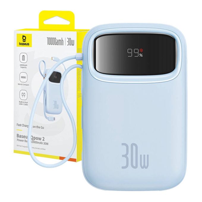 Външна батерия Baseus Qpow 2, 10000mAh, 30W - Image 32