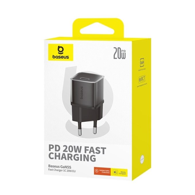 Зарядно устройство 220V Baseus 20W, USB-C, GaN5S - Image 5